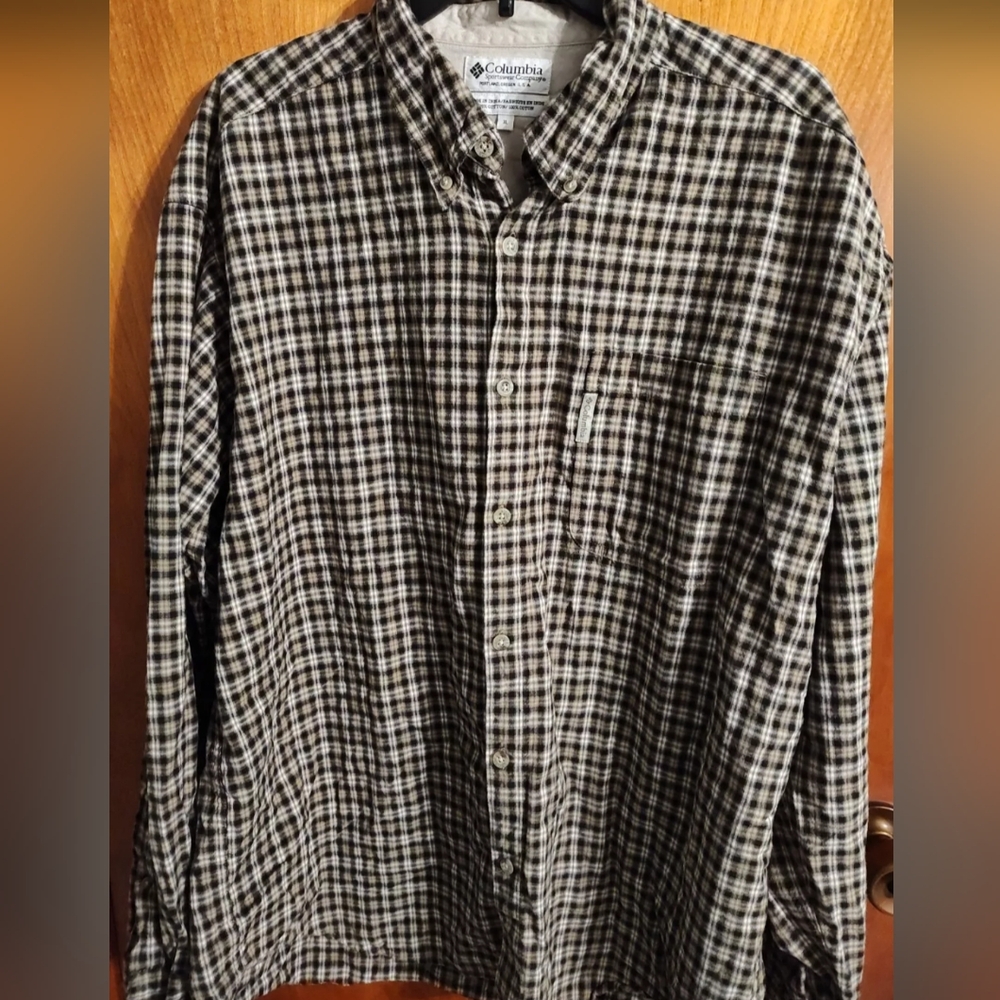 Columbia men's button up long‎ sleeve shirt XL